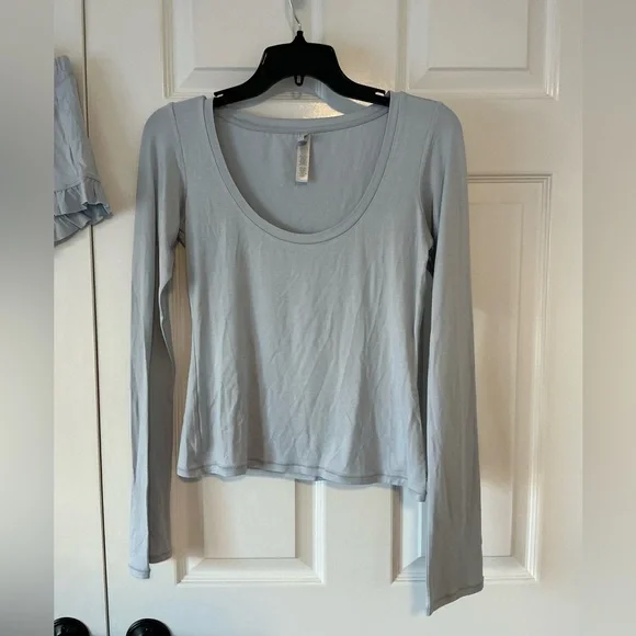 SKIMS Scoop Neck Sleep Set | Zen Blue | Size S - Picture 5 of 9